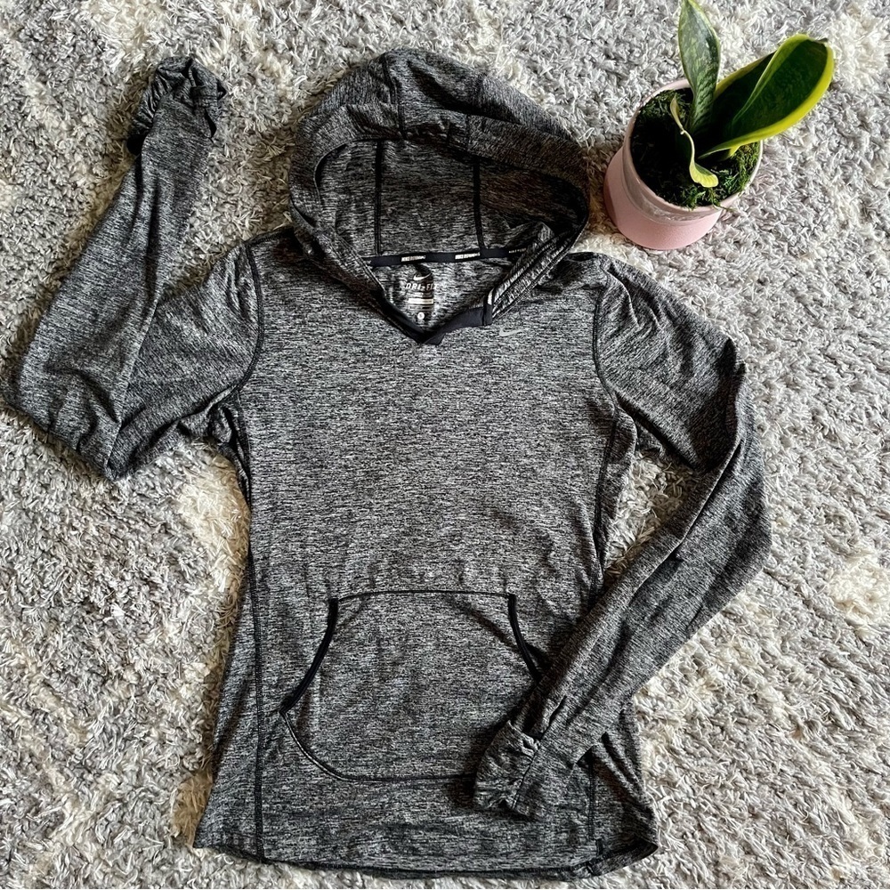 Women’s NIKE DRI FIT Hooded Long Sleeve shirt